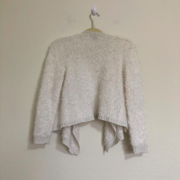 Blush and Bloom White Eyelash Cardigan Sweater - Picture 6 of 7